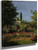 Garden In Bloom In Sainte Adresse By Claude Oscar Monet