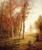 Gathering Leaves By William Trost Richards By William Trost Richards