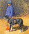 Girl And Dog By Henri Martin By Henri Martin Girl And Dog By Henri Martin By Henri Martin