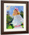 Girl With Pink Bow By Frank W. Benson By Frank W. Benson