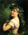 Girl With Wreath By Fritz Zuber Buhler