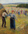 Haymaking At Eragny By Camille Pissarro By Camille Pissarro