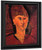Head Of Red Haired Woman By Amedeo Modigliani By Amedeo Modigliani