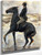 Horseback Rider On The Beach, Facing Left By Max Liebermann By Max Liebermann