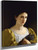 Lady With A Glove By William Bouguereau By William Bouguereau