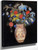 Large Boquet On A Black Background By Odilon Redon By Odilon Redon