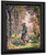 Little Girl And Kids In The Forest At Pierrefonds By Henri Lebasque By Henri Lebasque