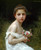 Little Girl With A Bouquet By William Bouguereau By William Bouguereau