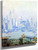 Lower Manhattan View One Of A Pair Of Paintings1 By Colin Campbell Cooper By Colin Campbell Cooper