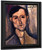 Man's Head By Amedeo Modigliani By Amedeo Modigliani