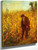 Man In A Cornfield By Eastman Johnson By Eastman Johnson