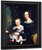 Margaret Erskine Williamson And Her Daughter Jessie By Cornelius Krieghoff By Cornelius Krieghoff