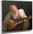 Man And Child With Guitar By George Benjamin Luks Art Reproduction