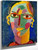 Mystical Head; Female Head On A Blue Background By Alexei Jawlensky By Alexei Jawlensky