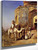 Old Blue Tiled Mosque, Outside Of Delhi, India By Edwin Lord Weeks