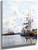 Port, Sailboats At Anchor 1 By Eugene Louis Boudin By Eugene Louis Boudin