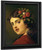 Portrait Of A Girl With Roses In Her Hair By Anton Ebert