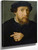 Portrait Of A Man In Black With An Emerald Ring By Joos Van Cleve By Joos Van Cleve