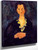 Portrait Of A Woman Against Blue Background By Chaim Soutine