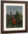 Portrait Of A Woman In A Landscape By Henri Rousseau