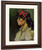Portrait Of A Woman With A Red Ribbon By Jose Maria Velasco Portrait Of A Woman With A Red Ribbon By Jose Maria Velasco
