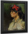 Portrait Of A Woman With A Red Ribbon By Jose Maria Velasco Portrait Of A Woman With A Red Ribbon By Jose Maria Velasco