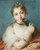 Portrait Of A Woman With Mask By Rosalba Carriera By Rosalba Carriera