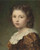 Portrait Of A Young Girl By Ludwig Knaus
