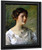 Portrait Of A Young Woman 1 By William Merritt Chase By William Merritt Chase