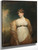 Portrait Of An Unknown Lady In White By John Hoppner