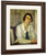 Portrait Of Elizabeth Van Rysselberghe, Seated, Her Hands On The Table By Theo Van Rysselberghe