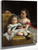 Portrait Of Eva And Frances Johnston By William Bouguereau By William Bouguereau