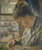 Portrait Of Madame Pissarro Sewing Near A Window By Camille Pissarro By Camille Pissarro