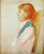 Portrait Of Madame Redon In Profile By Odilon Redon By Odilon Redon