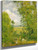 Resting In The Woods At Pontoise By Camille Pissarro By Camille Pissarro