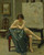 Seated Model In The Artist's Studio By Paul Gustave Fischer By Paul Gustave Fischer