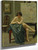 Seated Model In The Artist's Studio By Paul Gustave Fischer By Paul Gustave Fischer