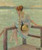 Seated Woman On A Railing By Edward Cucuel By Edward Cucuel