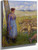 Shepherdess And Sheep By Camille Pissarro By Camille Pissarro