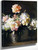 Still Life Vase Of Peonies By Edmund Tarbell