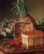 Still Life With Pineapple And Basket Of Currants By Levi Wells Prentice By Levi Wells Prentice