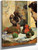 Still Life With Profile Of Laval By Paul Gauguin By Paul Gauguin