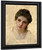 Study Of A Woman's Head By William Bouguereau By William Bouguereau