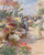 The Flower Market By Victor Gabriel Gilbert By Victor Gabriel Gilbert