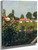 The Garden Of Petit Gennevillers, The Pink Roofs By Gustave Caillebotte By Gustave Caillebotte