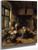 The Interior Of A Peasant's Cottage By Adriaen Van Ostade By Adriaen Van Ostade