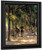 Tree Lined Avenue With Two Horseback Riders By Max Liebermann By Max Liebermann