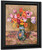 Tulipes And Nasturtiums By Jose Maria Velasco