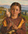 Tuscan Girl Plaiting Straw By William Holman Hunt