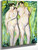 Two Nudes By Alfred Henry Maurer By Alfred Henry Maurer